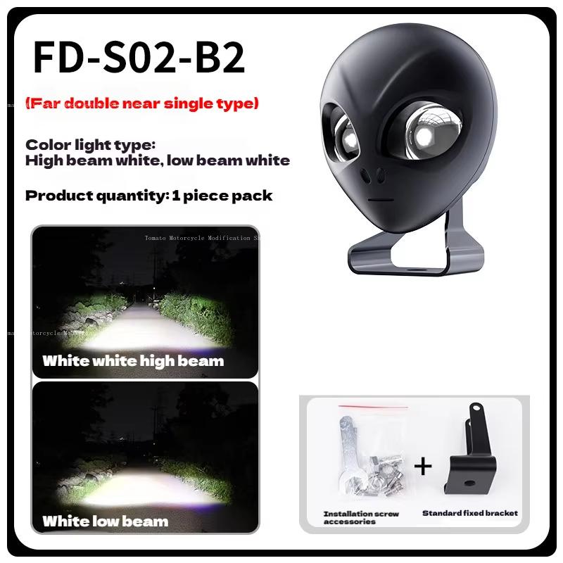 New Super Bright Motorcycle LED Explorers Headlight Projector Spotlight Lens LED Moto Fog Auxiliary Motorcycle Headl Accessories