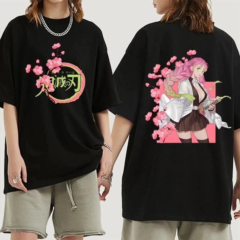 Demon Slayer Kanroji Mitsuri Anime Manga T-Shirt Tee Costumes Cotton Cotton 3XL