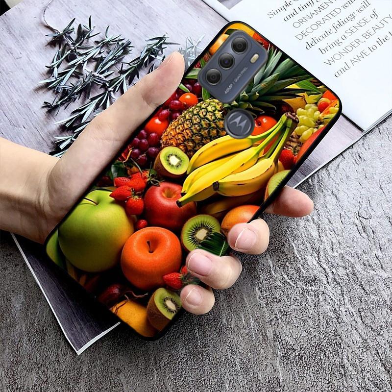 Etui na telefon z owocami do Moto G84 G22 G32 G42 G52 G62 G53 G72 G60 G60S G24 G10 G20 G30 G13 G50 G 5G G Pure
