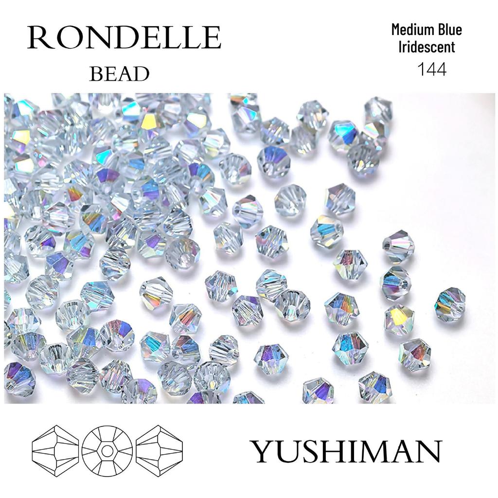 4mm Rhombus Beads - 200 Czech Quality Double Crimp Top Beads for DIY, Shuttle Weaving, and Embroidery