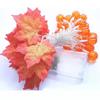 LED Pumpkin & Maple Leaf String Lights for Outdoor Halloween & Thanksgiving Decor