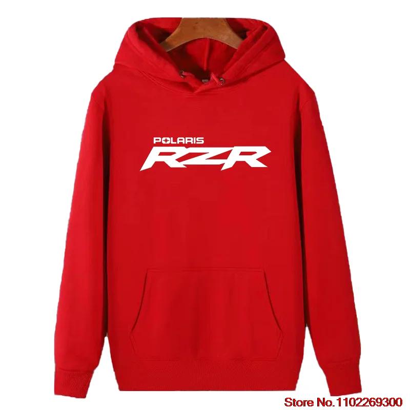 Polaris Rzr Graphic Hooded Sweatshirts Polaris Off Road High Quality Unisex Cotton Thick Sweater Hoodie Winter Men's Sportswear