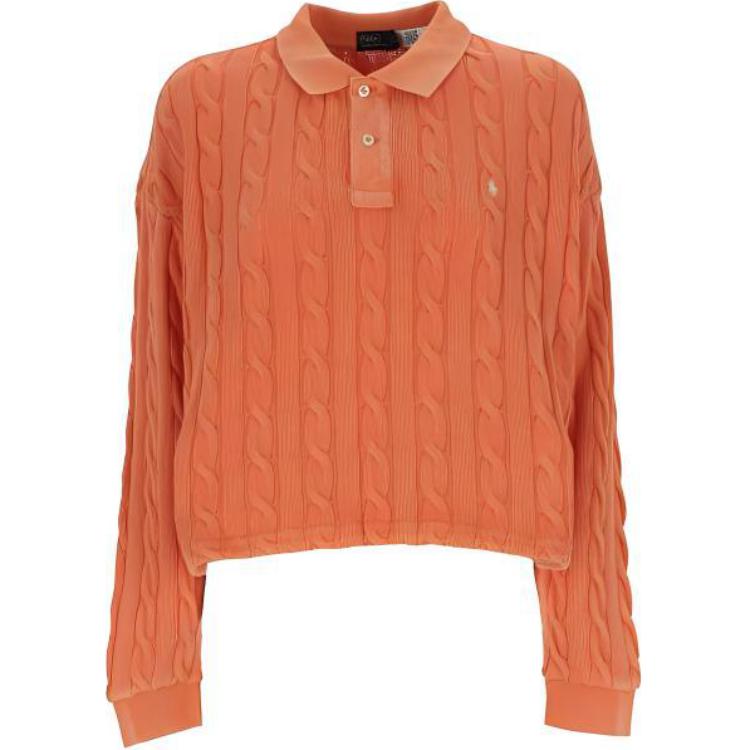 

Polo Ralph Lauren SS23 Пуловер крупной вязки с длинным рукавом Женские топы Оранжевый 211892604-001 XS