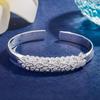 925 Sterling Silver Peacock Opening Screen Bracelet for Women Luxury Designer Texture Open Bracelets Party Original Jewelry Gift