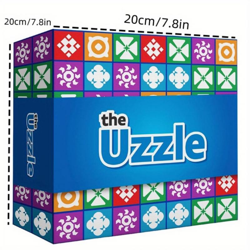 The Uzzle 3.0 Board Game, Family Board Games for Children & Adults, Block Puzzle Games for Ages 4+