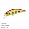 ALASICKAHot 38mm 3.2g Mini Sinking Minnow Fishing Lures Jerkbaits Peche Artificial Bait Wobbler Lure for Trout Bass Carp Fishing