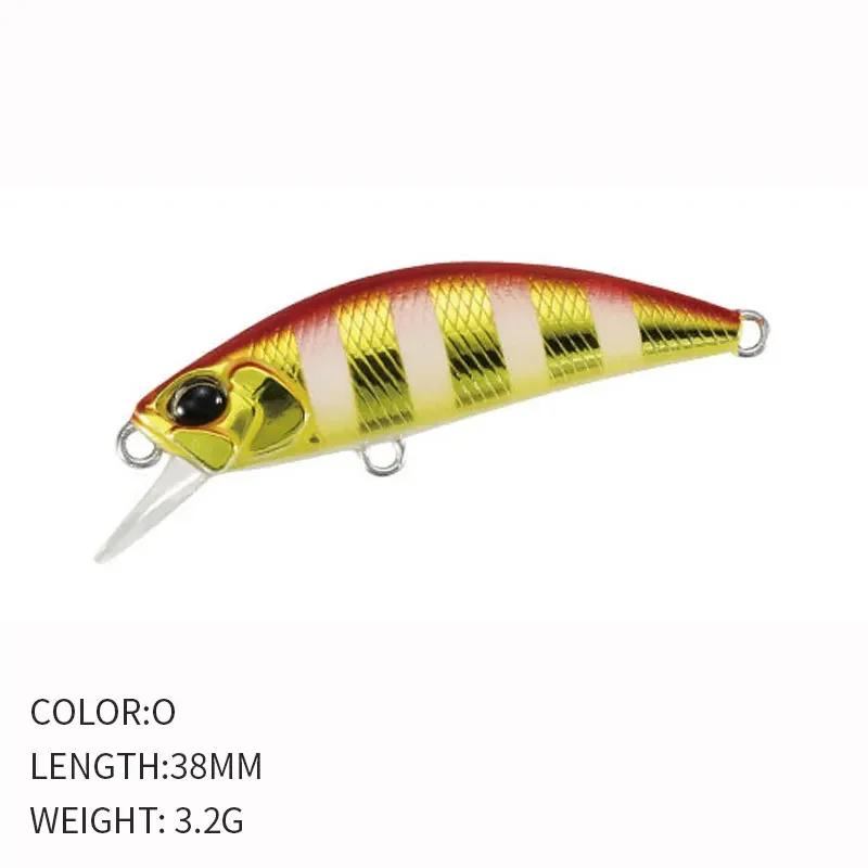 ALASICKAHot 38mm 3.2g Mini Sinking Minnow Fishing Lures Jerkbaits Peche Artificial Bait Wobbler Lure for Trout Bass Carp Fishing