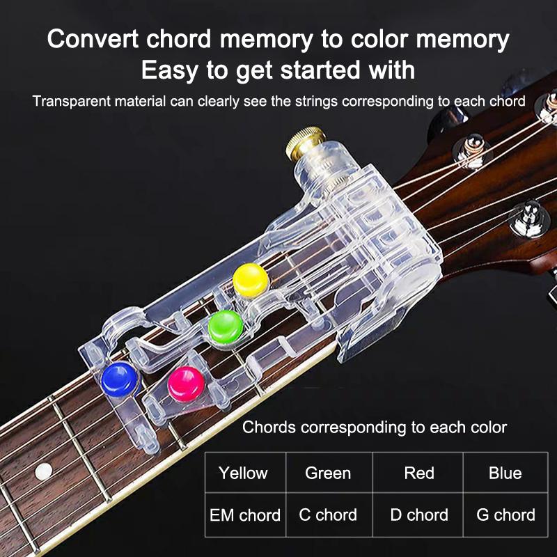 Gitarren-Anfänger-Training Akkord-Lernwerkzeug Finger Schmerzfreier Aufsatz Übungszubehör