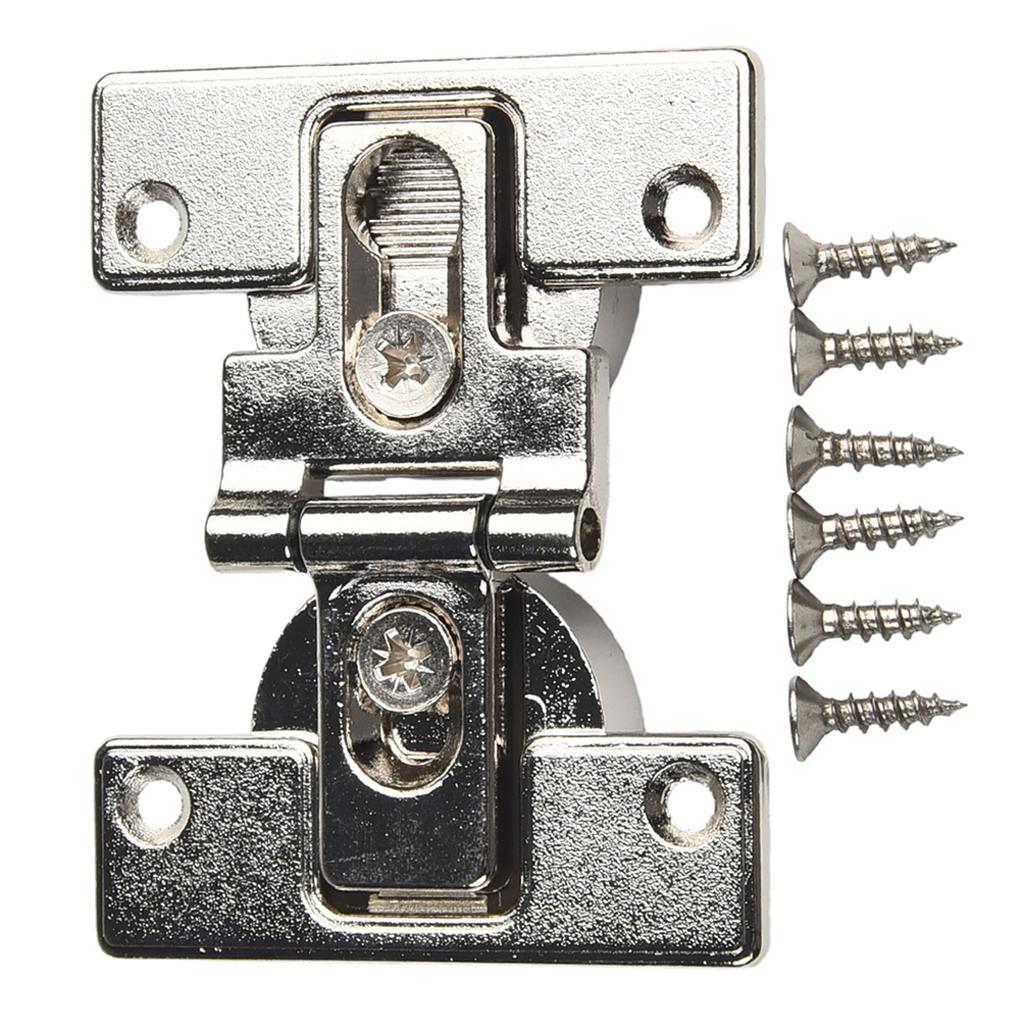 Silver Folding Door Hinge Zinc Alloy 66*52*21mm Hinges