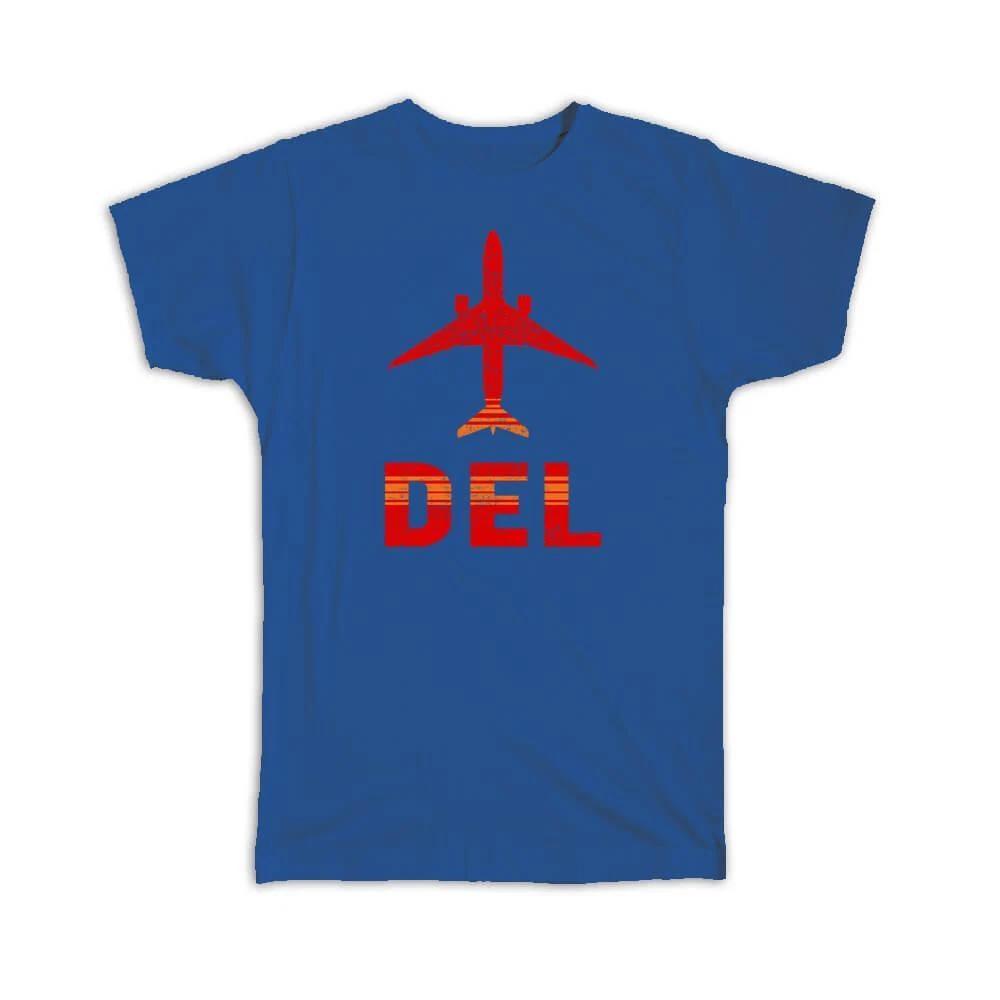 Gift T-Shirt : India Indira Gandhi Airport Delhi DEL Travel Airline Pilot 4XL