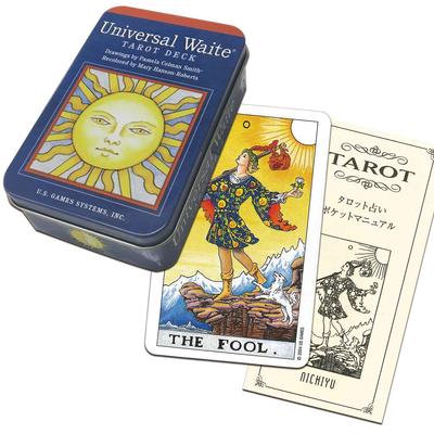 Tarot Fortune Universal Waite Tarot Includes Japanese Booklet Cards, Telling, 78-Piece (Tin), "Pocket Manual" (Rider-Waite Edition)