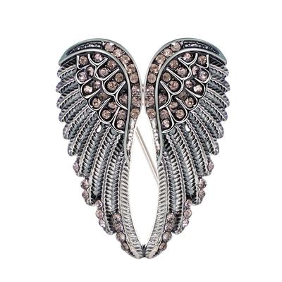 Strassflügelbrosche für Damen - Elegante Anzugdekoration & Kreatives Modeaccessoire
