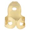 Finger Picks Metal 3Pcs Index Finger 1Pc Thumb Guitar Parts Musical Instrument Accessories(Gold )