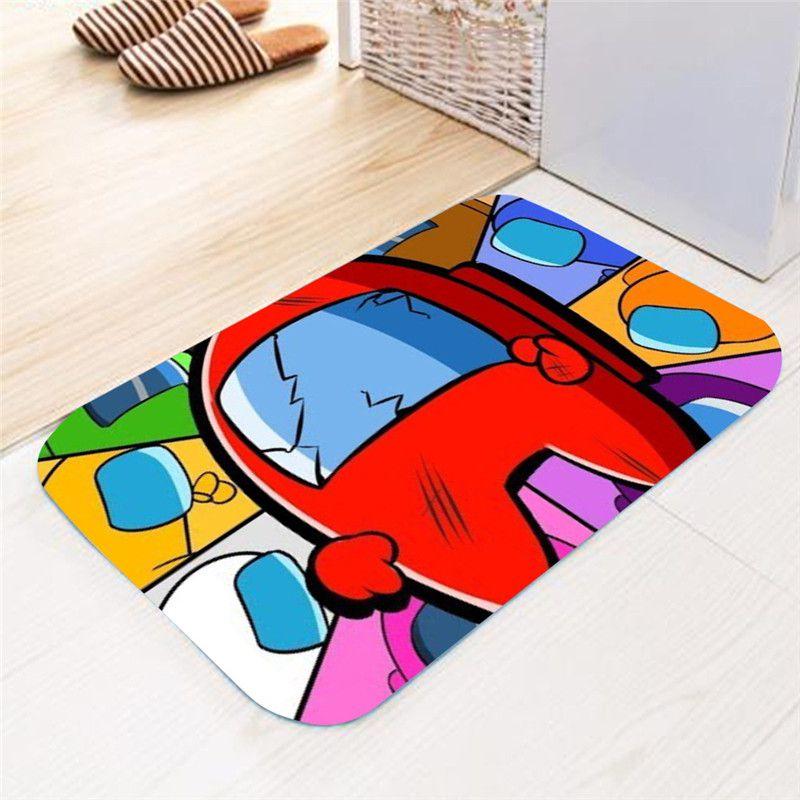 Mat Game Flannel Home Bath Bathroom Nonslip Carpet Rug Floor Decor