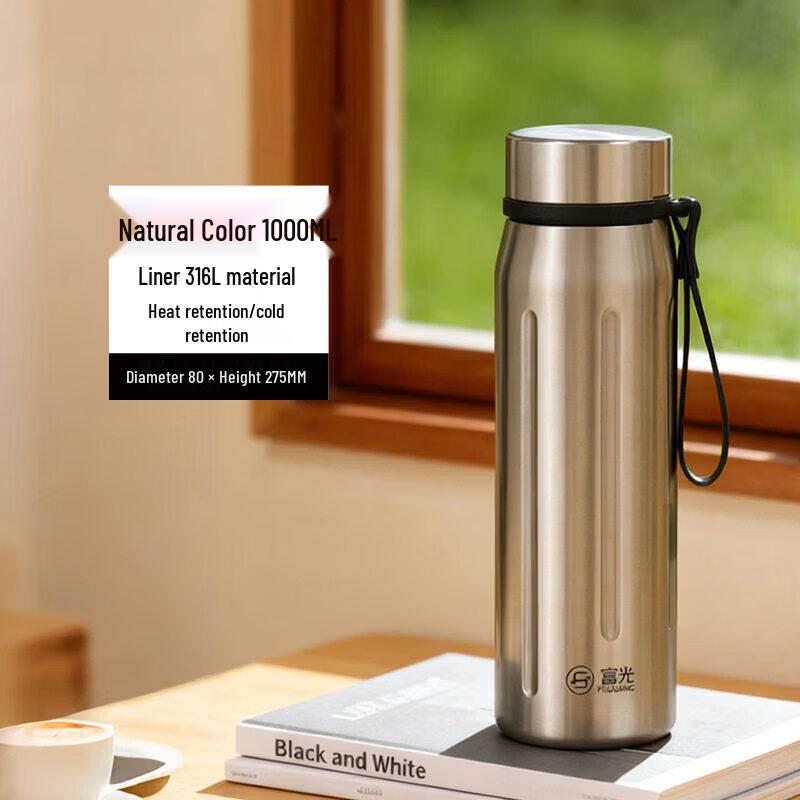 FUGUANG 1000ml Vacuum Insulated Thermos Bottle