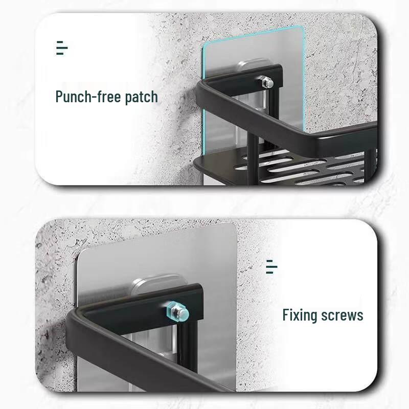 Punch-Free Adhesive Wall Mount Screw Hook