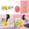 Almohada de Peluche Gigante Suave de Oruga Durmiente para Niños en Diseño Multicolor Colorido