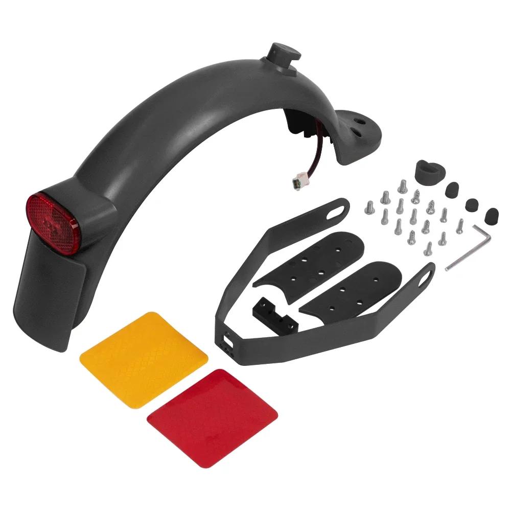 Rear Mudguard Set for Xiaomi M365 Pro 2 Mi3 Electric Scooter Fender Brake Taillight With Gap Cover Pad Reinforced Holder Set