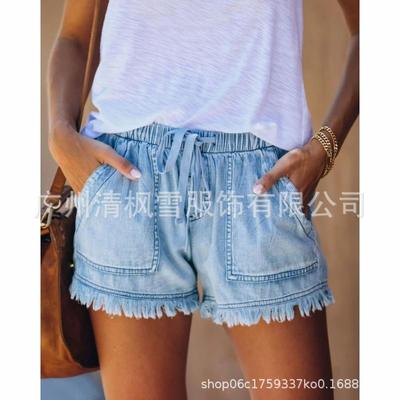 Lässige High-Waist-Shorts Modisch Vielseitig und Einfach für den Weg zur Arbeit