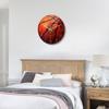 Volleyball Wall Clock Acrylic Material Mute Movement Big Numerals for Living Room Bedroom Study Room Decorative Silent Hanging
