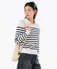 CHASECULT Women'S Striped Collar Sweater-Farg5263B0A