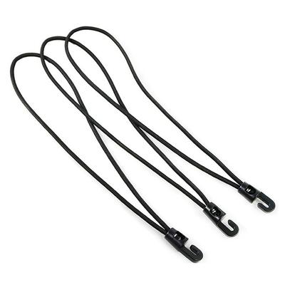 5pcs Heavy Duty 26cm Elastic Rope Flexible With 1 Hooks Latex Strap High Toughness Luggage Binding Rope for Camping Carts Bikes
