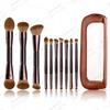14pcs Dual-End Makeup Brushes Set Foundation Blush Eyeshadow Powder Professional Cosmetic Kit