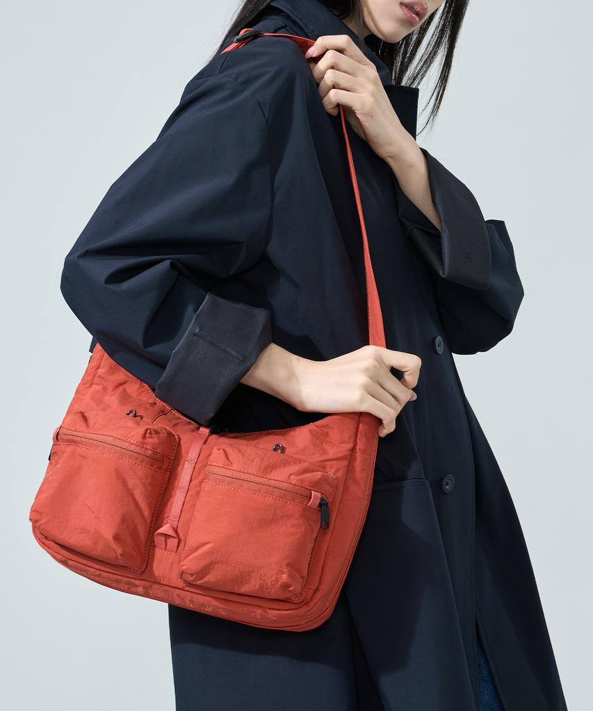 Branden Safe Plus Crossbody Bag (Deep Orange)