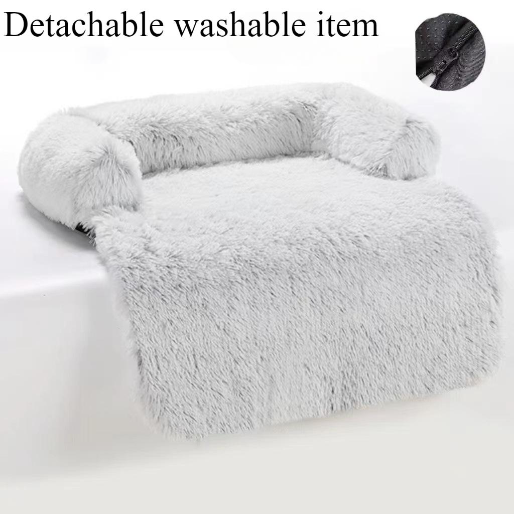 Creative Cat Bed Dog Bed Plush Comfortable Nest Cushion Right Angle Sofa Bed Dog Bed Sofa Bed Pet Mat High Side Sleeping Nest