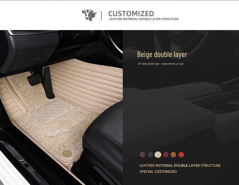 Genuine Leather Full Surround Floor Mats for Jaguar XFL, XEL, XE, XF, XJL, F-PACE, E-PACE