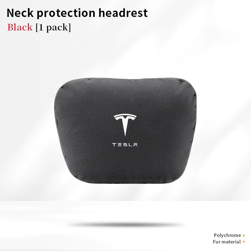 Car Headrest Neck Support Seat Lumbar Cushion Neck Pillow For Tesla Model 3 Model Y Model S Model X Auto Interior Accessories