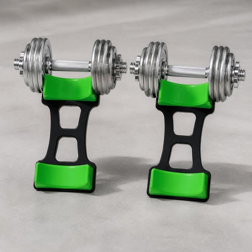 Dumbbell Support with Cradle Pads Portable Detachable Base Anti-Rolling