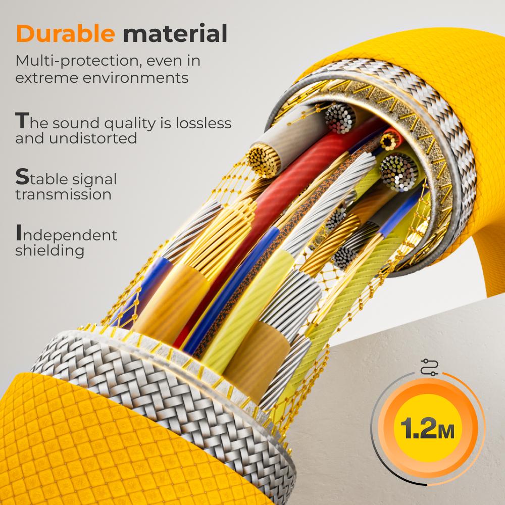 Male To Female 3.5mm Audio Extension Cable Earphone Jack Stereo Aux Cable 1m Extender Cord Mic Support Car Gold-plated