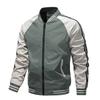 Jacket Men's New Spring and Autumn Style Fashionable Stand Collar Zipper Color Block Sports Casual Jacket Jacket Top Jacket