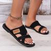 Summer New Breathable Mesh Fish Mouth Slippers Non-slip Beach Women's Slippers