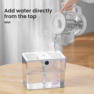 Household Humidifier Ultrasonic Usb Charging Mist Maker 1.5l Water Tank Atomizer 2 Spray Modes With Humidity Display Home Office
