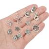Alloy Pendant Moon Butterfly Five-pointed Star Charms for Bracelets Pendants Necklaces DIY Making Retro Charms Jewelry Accessories