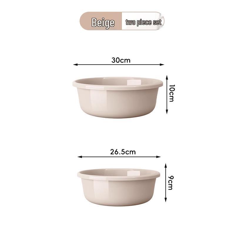 Large Durable Multi-Purpose Plastic Wash Basin for Dorms and Babies
