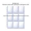 Grenzüberschreitendes 9-Taschen Transparentes PP-Kartenalbum Nachfüllpackung - 11-Loch A4 Spielkarten Innenseiten