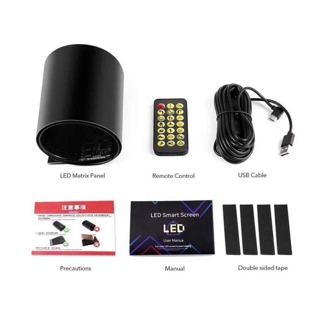 DIY Auto DIY Light Bar RGB LED Scrolling Advertising Light Flexible Pixel Screen Truck Eye Sign