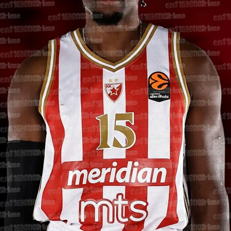 2026 Summer Serbia Belgrade Red Star European Basketball Sportswear Tank Top Breathable Quick Drying Fan Family Tank Top