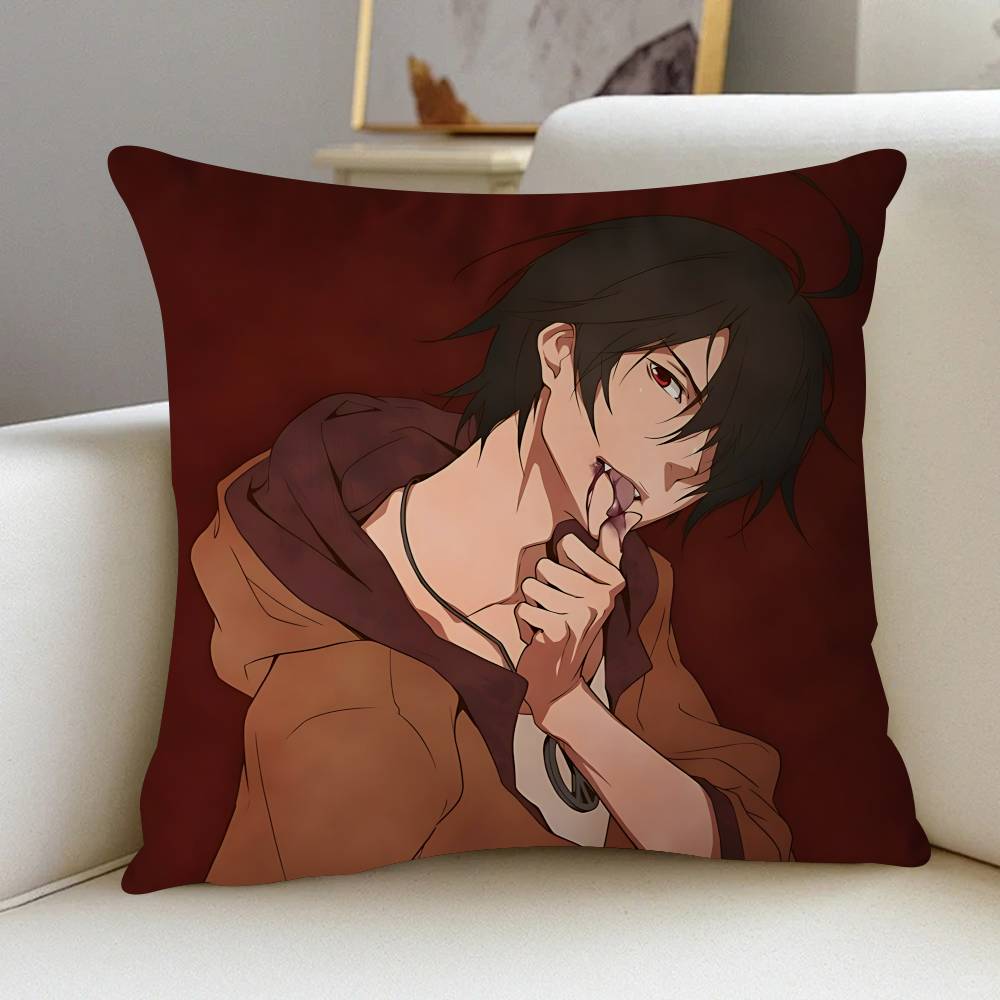 Araragi K-Koyomi Kissenbezug Kissenbezug Wohnzimmer Sofa Heimdekor Kundenspezifisch