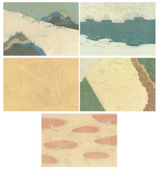 

Kobaido Kana Ryoushi Iseshu 50 sheets of paper 10 sheets (2) half-sized (5 designs, each)