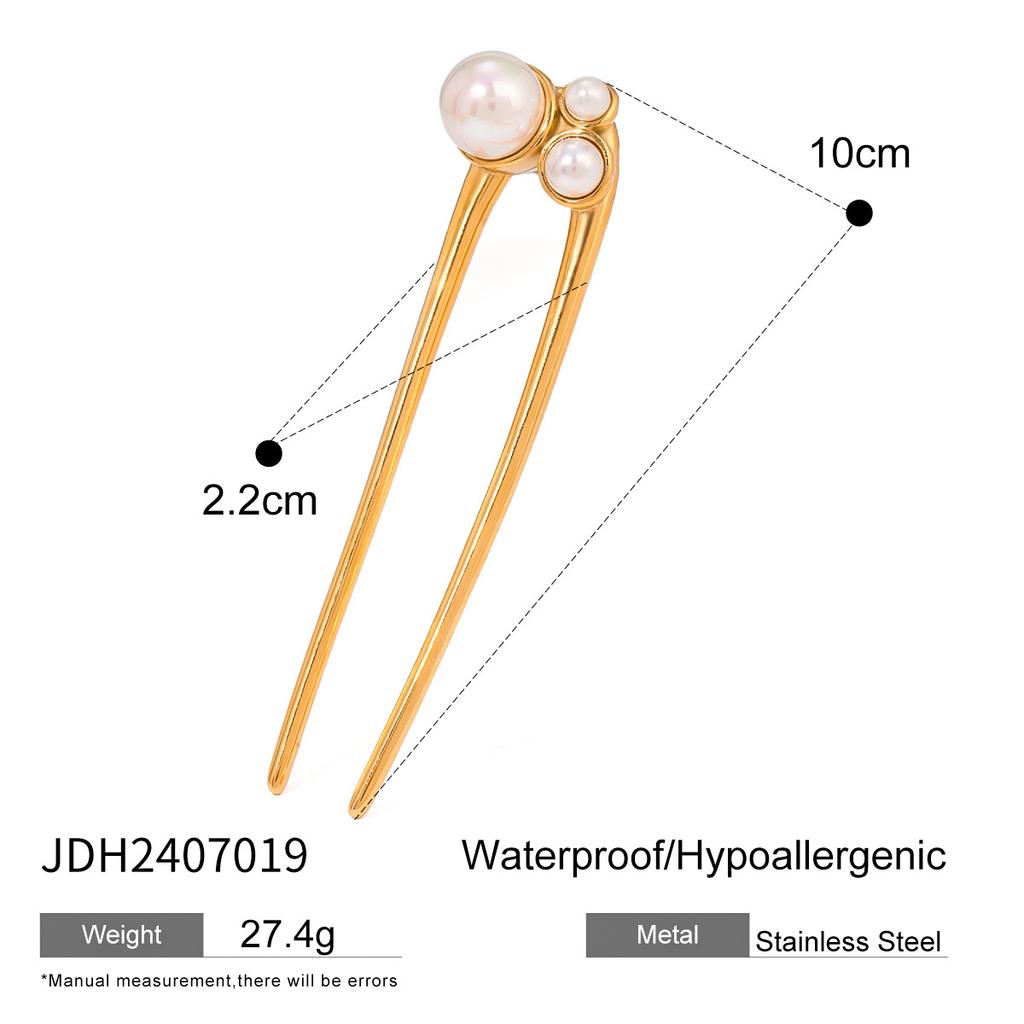 Wanxing Hair Jewelry, Stainless Steel Hairpin, Headgear, High-End Sense U-Shaped Hairpin, Hair Reel, Card Hairpin.