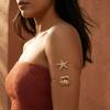 Metal Starfish Crab Opening Arm Cuff Bracelets For Women Men Bohemian Sea Star Ocean Beach Arm Bangle Summer Party Body Jewelry