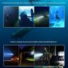 Bright Underwater Flashlight Headlamp Waterproof Diving Torch 200 Meters Night Dive Lighting Torch With Anti-Slip Rope