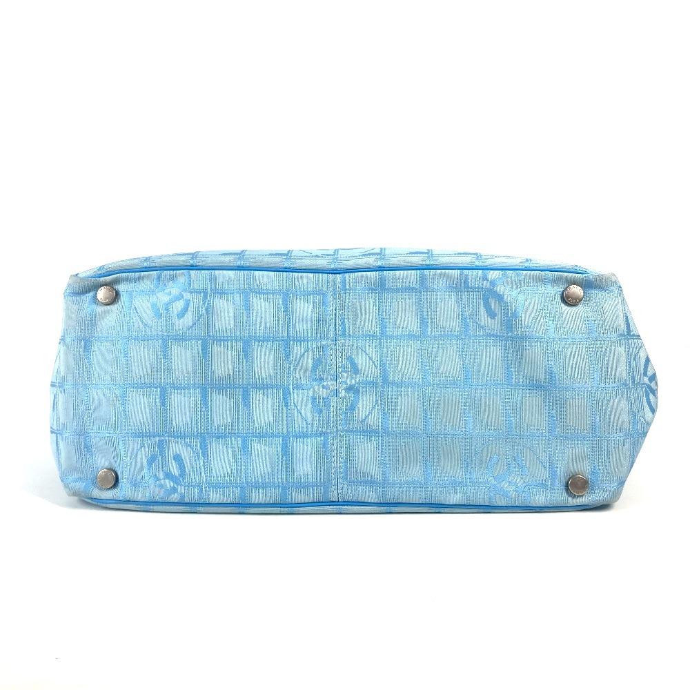 CHANEL A15991 New Travel Line MM Tote Bag Shoulder Bag Nylon jacquard / Leather