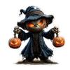 Car Mirror Hanging Accessories Spooky Pumpkin Man 2D Acrylic Rear View Mirror Pendant Flat Auto Interior Halloween Decoration for Car Backpack