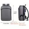 1PC Lightweight Backpack Mens Solid Expandable Business Backpack Durable Zipper Multi Compartment Knapsack Perfect Hold