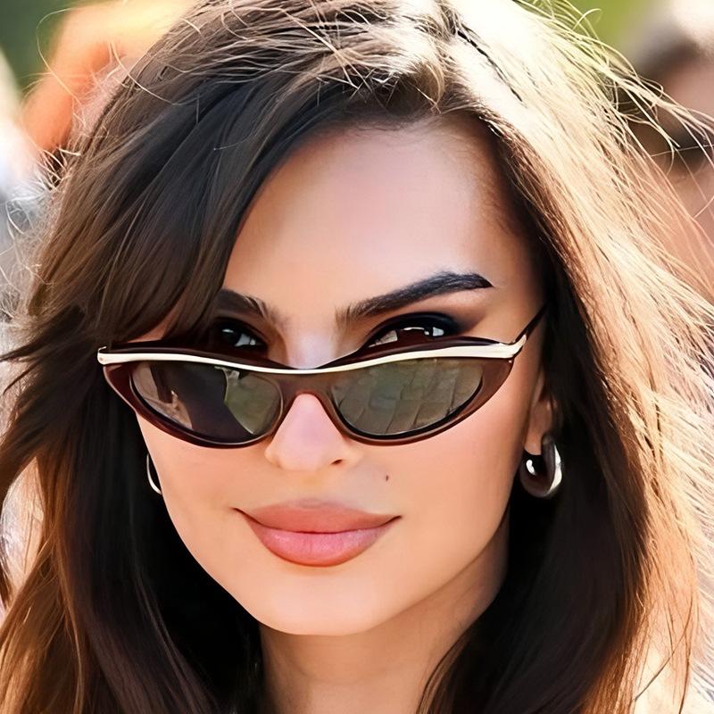 Fashion Cat Eye Sunglasses Women Luxury Brand Punk Metal Frame Sunglass Vintage Sexy Travel Eyewear UV400 Shades